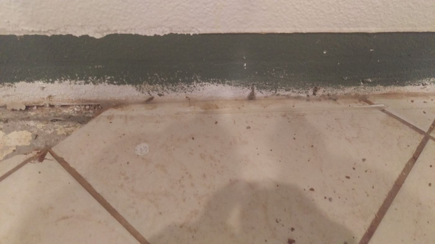 Baseboard prep detail