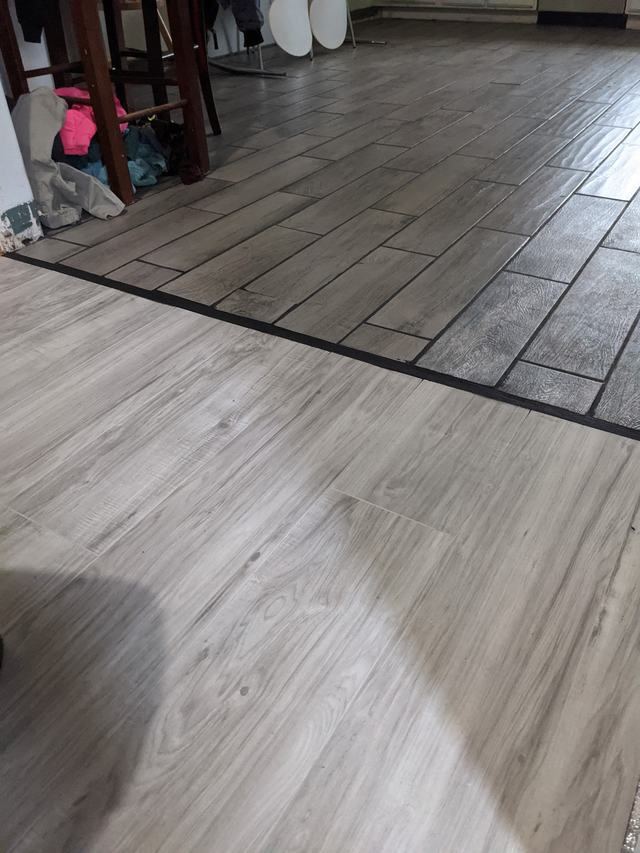 Flooring transition detail