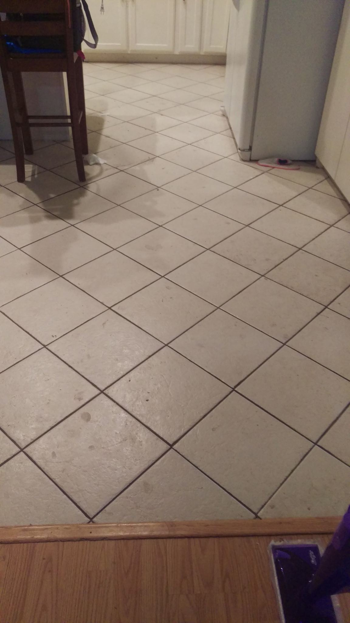 Original kitchen tile, before