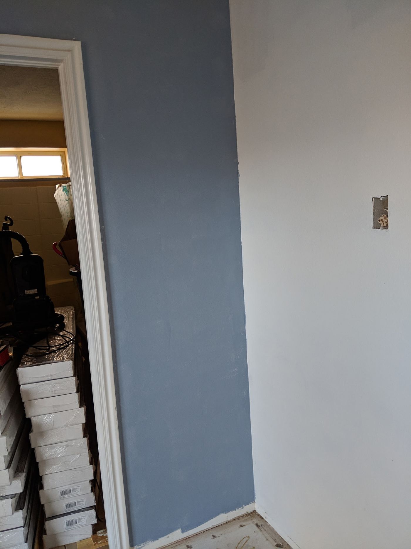 Accent wall paint prep